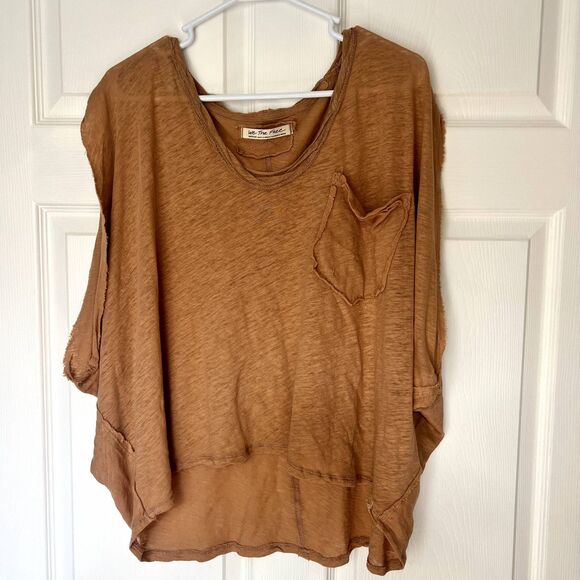 Free People We The Free Feeling Fine Tee-Size M - Picture 3 of 5